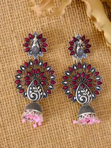 Crunchy Fashion Multicoloured Contemporary Jhumkas Earrings