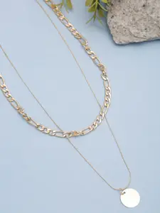 Celena Cole Gold-Toned Gold-Plated Layered Necklace