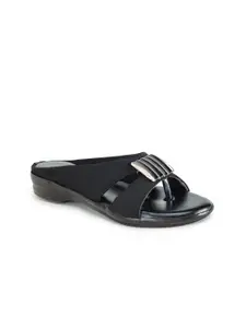 Walkfree Black Comfort Sandals