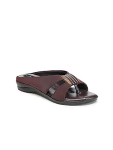 Walkfree Brown Comfort Sandals