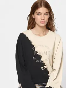 ONLY Women Beige Sweatshirt