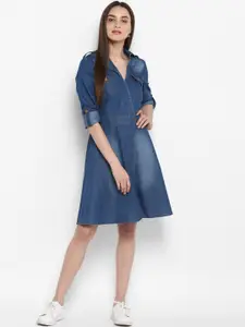 StyleStone Blue Denim Dress