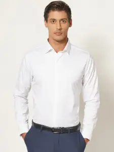 Blackberrys Men White India Slim Fit Opaque Casual Shirt