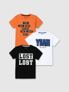 max Pack of 3 Boys Printed T-shirt