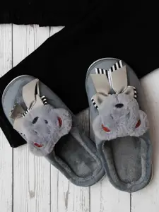 Brauch Women Grey Embellished Room Slippers