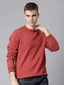 Matinique Men Maroon Pullover Sweater