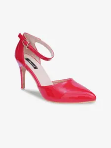 Sherrif Shoes Women Red Solid Party Stiletto Pumps