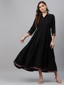 Rangriti Black Maxi Dress