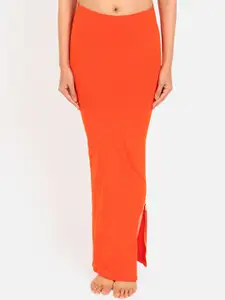 VEGA Women Orange Solid Seamless Saree Shapewear