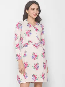 Globus Woman Cream-Coloured Floral Shirt Dress