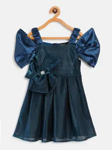 Bella Moda Blue Fit & Flare Dress