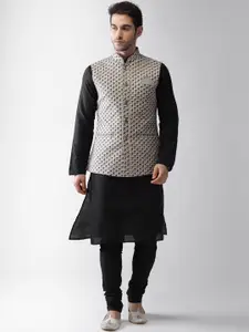 KISAH Men Grey Regular Kurta with Pyjamas
