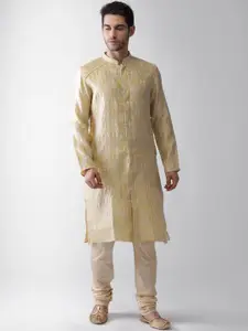 KISAH Men Yellow Kurta