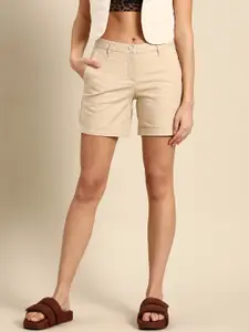 United Colors of Benetton Women Beige Shorts