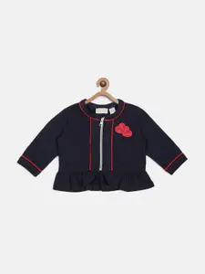 Chicco Infant Girls Navy Blue & Pink Pullover