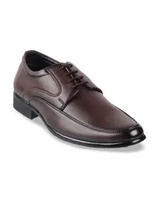 WALKWAY by Metro Men Coffee Brown Solid Formal Derbys