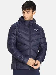 Puma Men Navy Blue Solid PWRWarm PackLITE Puffer Jacket