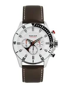 Fastrack Men White Dial Watch ND3072SL01