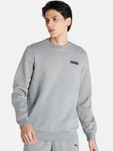 Puma Men Grey Regular Fit Sweatshirts
