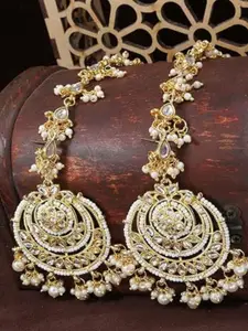 I Jewels White Contemporary Drop Earrings