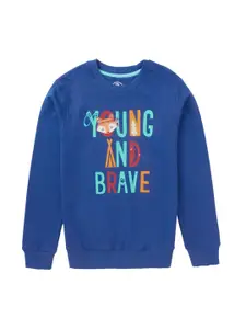 Cub McPaws Boys Blue Printed Sweatshirt