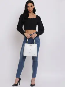 KLEIO Studded Top Handle Handbag