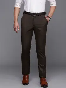 Raymond Men Brown Slim Fit Formal Trousers