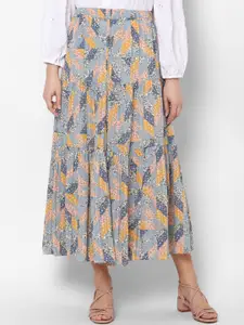 AMERICAN EAGLE OUTFITTERS Women Multicoloured Floral Printed Tiered Maxi Skirt