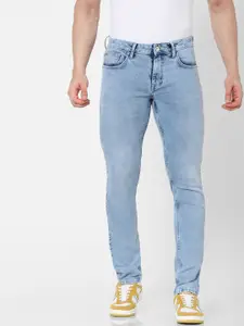 Celio Men Blue Slim Fit Light Fade Jeans