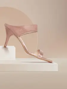 CORSICA Women Rose Gold-Toned & Dusty Pink Heels