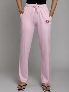 Free Authority Mickey & Friends Women Pink Printed Lounge Pants