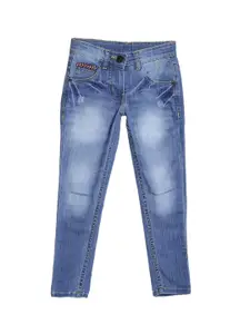 612 league Girls Blue Heavy Fade Jeans