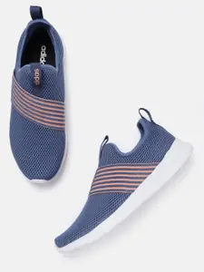 ADIDAS Women Blue Woven Design Contemx Running Shoes