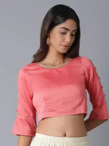 elleven Pink Regular Crop Top
