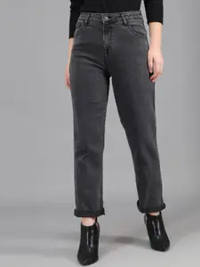 Kotty Women Charcoal Grey Slim Fit High-Rise Jeans