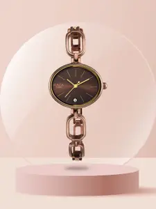 Titan Women Brown Bracelet Style Straps Analogue Watch 2667QM01