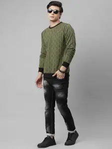 Rigo Printed Pullover Casual Sweatshirt