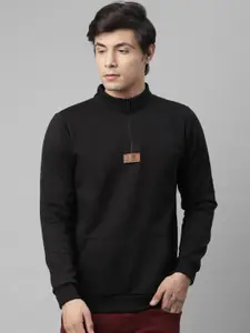 Rigo Men Black Fleece Sweatshirt