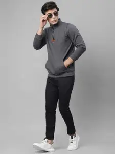 Rigo Solid Pullover Casual Sweatshirt