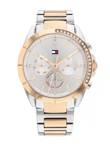 Tommy Hilfiger Women Grey Dial & Steel Toned Stainless Steel Analogue Watch TH1782387