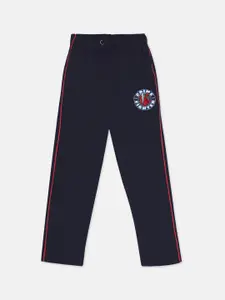 Kids Ville Boys Navy Blue Pure Cotton Spiderman Printed Lounge Pants