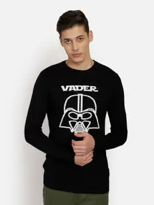 Free Authority Men Black & White Star Wars Printed Cotton Pullover