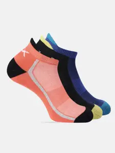 HRX by Hrithik Roshan Men Pack Of 3 Ankle Length Multicoloured Half Terry Socks