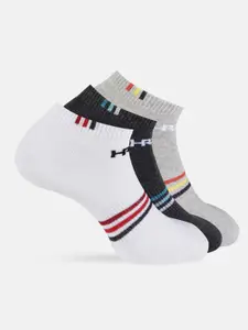 HRX by Hrithik Roshan Men Multi-Coloured Set of 3 Ankle Socks