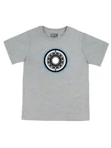 Marvel by Wear Your Mind Boys Grey Marvel Printed Pure Cotton T-shirt