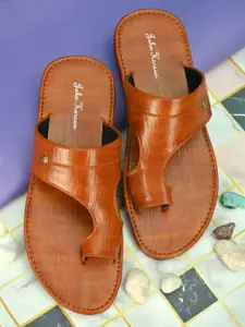 John Karsun Men Tan Brown Comfort Sandals