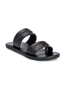 John Karsun Men Black Comfort Sandals