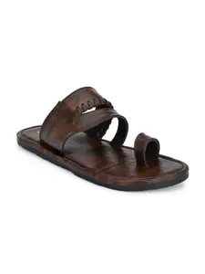 John Karsun Men Brown Comfort Sandals