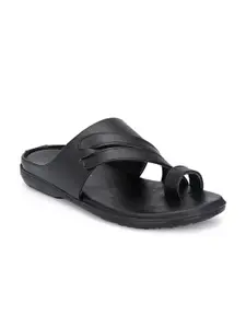 John Karsun Men Black Comfort Sandals