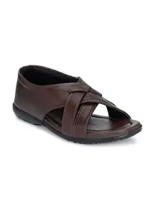 John Karsun Men Brown Comfort Sandals